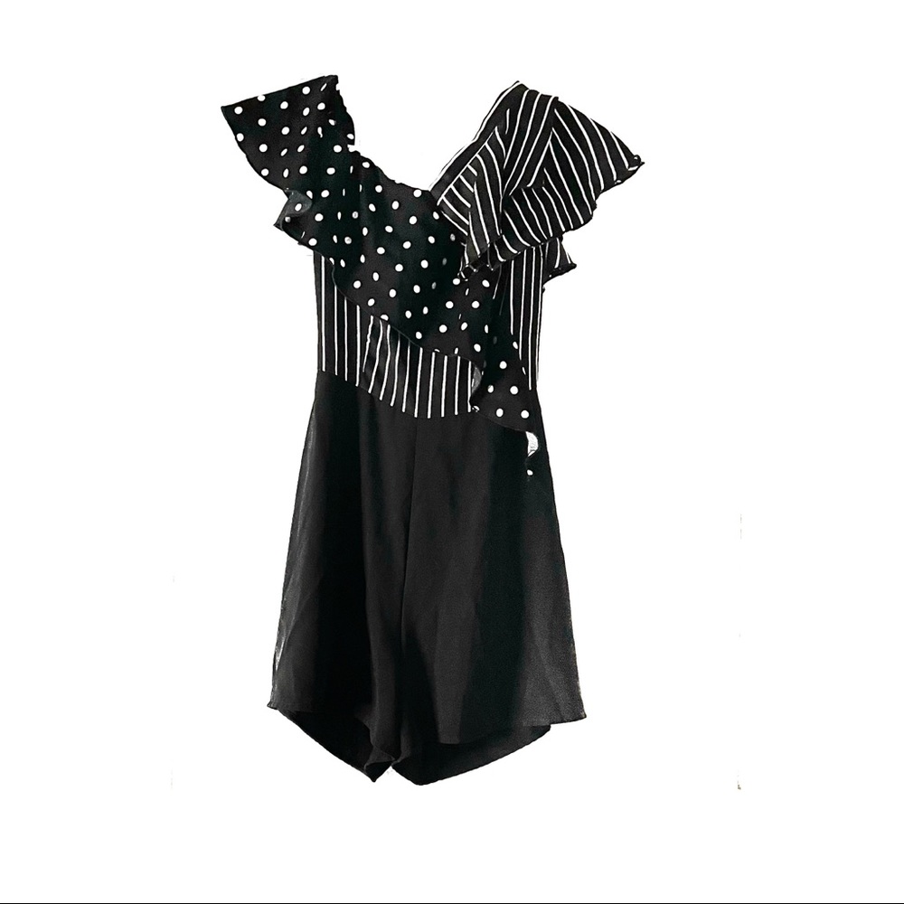 Mixed Print Romper